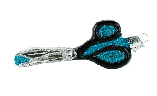 Old World Christmas Sewing Scissors Glass Blown Ornament