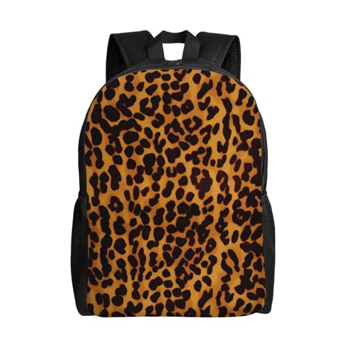 DJUETRUI Backpack for Men Women Lightweight Travel Backpack Cool Cheetah Leopard Carry On Backpack Laptop Backpack Casual Daypack, Black, One Size
