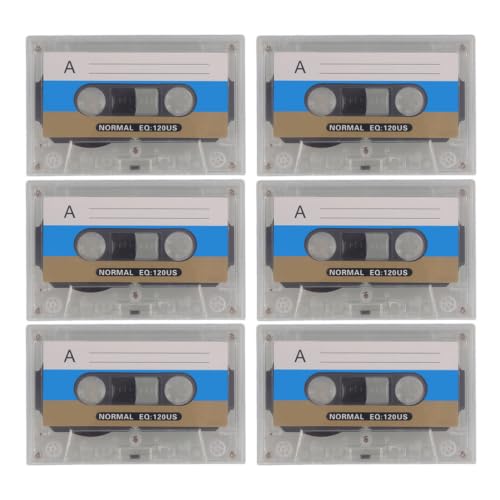 Cintas de casete de audio vírgenes de 30 minutos con estuche retro
