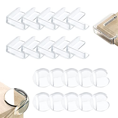 Xinzistar Protection Coin de Table, 20pcs Protection Angle Bebe Protection Coin de Table Bébé Protecteur d Angle pour Tables Et Coins de Meubles Cover