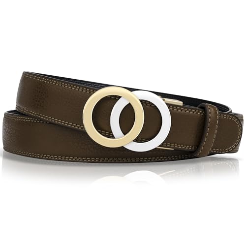 Ceinture à cliquet en cuir de qualité supérieure pour femme, sur mesure et élégante