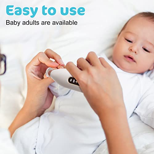 Soyes Newborn Nail File,Electric Baby Nail Trimmer,Baby Nail Clippers With Light And 5 Grinding Pads,Trim Polish And Groom,Essential For Healthy Baby Nails #TOP5