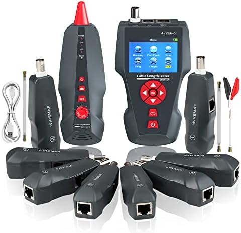 LAN Network Cable Tester AT226-C for RJ45,BNC POE PING 8 Identifier
