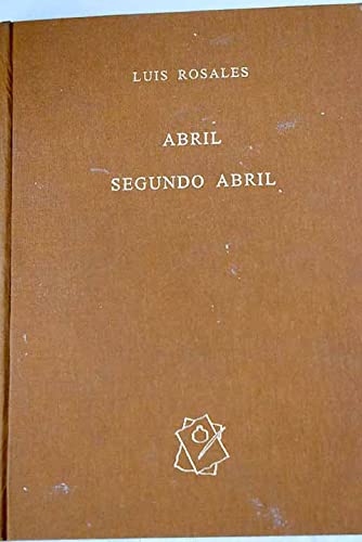Abril, de Luis Rosales