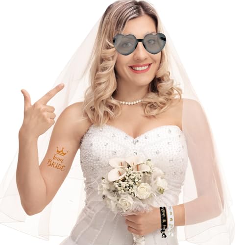 LACGO 33pcs Hen Party Accessories, Hen Do Accessories, Hen Party Decorations with Bride Team Wristband - Image 3