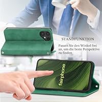MOJIA Hülle für Fairphone 6/6+, PU Folio Leder Brieftaschen Schutzhülle [Magnetverschluss], Handyhülle mit TPU Innenschale, Kartenhalter Ständerhülle – Ansicht 5