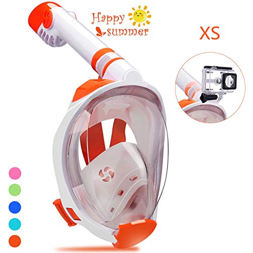 QingSong Full Face Snorkel Mask with Newest Breathing System, Give You A Natural