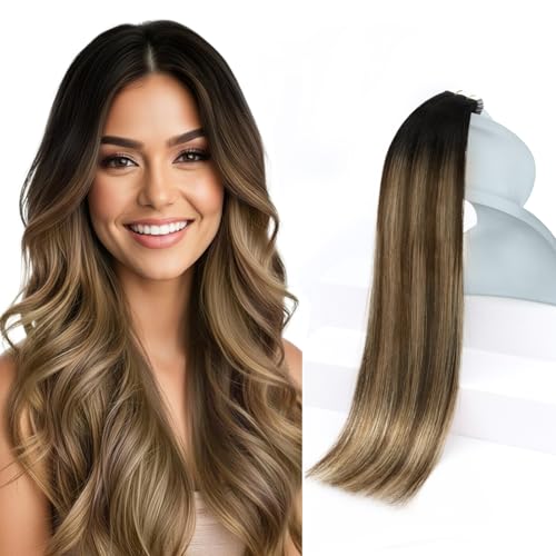 Sunny Hair Tape in Hair Extensions Human Hair Balayage Black Skin Weft