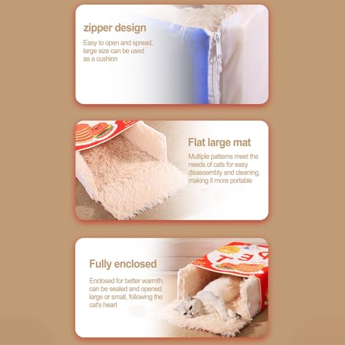 Cama lavável para gatos | Camas internas para gatos | Cama retangular para gatos | Cama para gatos e