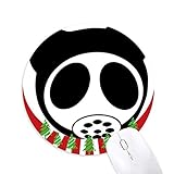 Umweltschutz Gasmaske Rundgummi Maus Pad Weihnachtsdekoration