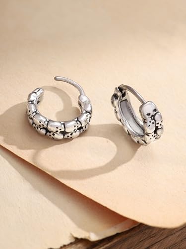 HAQUIL Brincos de argola viking de aço inoxidável nórdico runa gótica moderna joia presente para hom