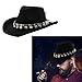 Sueded Denims Hat Unisex Western Hat Curved Border Soft Comfortable for Fashionable Unisex Styles Versatiles Fashion, Coffee, One Size