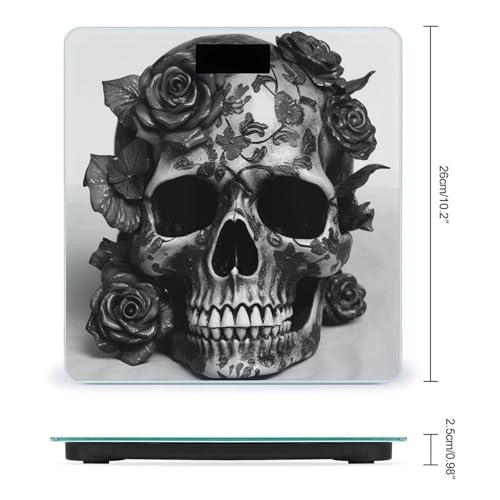 Báscula digital de baño precisa con vidrio templado miniatura 2