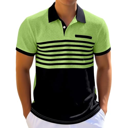 Polo de golf anti transpirant léger avec poche pour l'été
