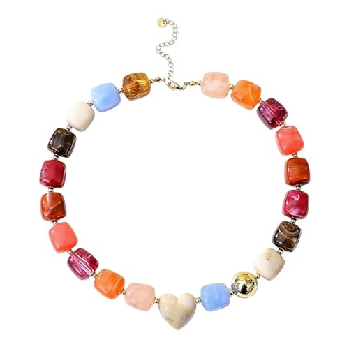 Collier de grosses perles pour femme ajustable pour sublimer vos looks d'été
