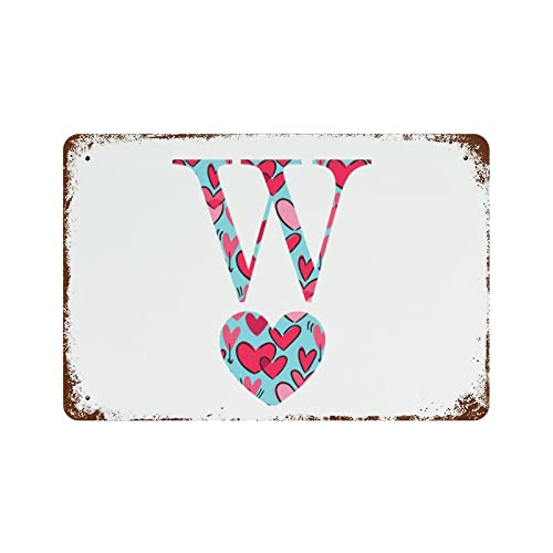Plaque en métal Saint-Valentin cœur vintage pour déco de bar - 2