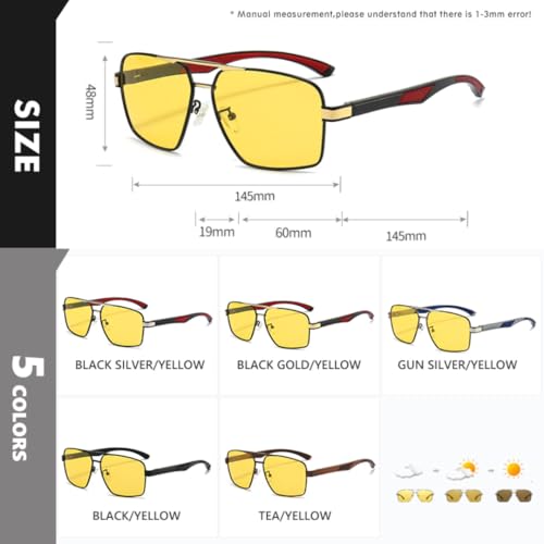 Lunettes de soleil polarisées photochromiques avec protection intégrale UV400 - 7