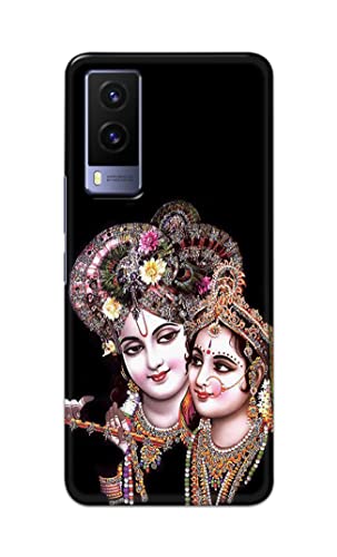Image of PRINTFIDAA� Printed Hard Back Cover Case for Vivo V21e 5G Back Cover (Radha Krishna) -2808