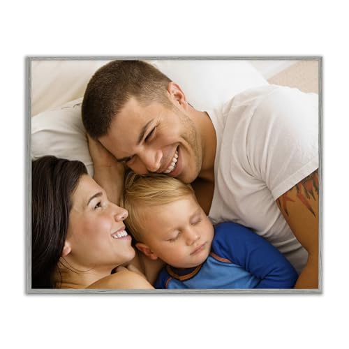 Stupell Industries – Turn Your Photo into Custom Hanging Wall Art – Personalized Wall Decor – Made in USA – Rectangular Framed Giclee Art Farmhouse Gray Frame - 14x11 Inches (Landscape)