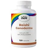Reishi Puro Cápsulas – 13.000 mg Extracto (20:1) – Ganoderma Lucidum – 50 % Polisacáridos – Reishi Rojo - Orgánico – Vegano – Adaptógeno – Inmunidad y Antioxidante - Sin Aditivos - Masinmune