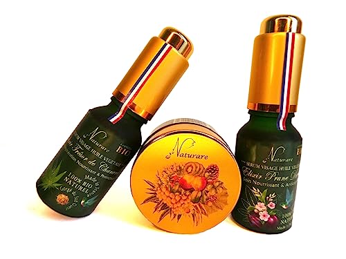 Coffret soin régénération de voyage - Crème anti-âge et sérum bio pour peaux sensibles en week-end