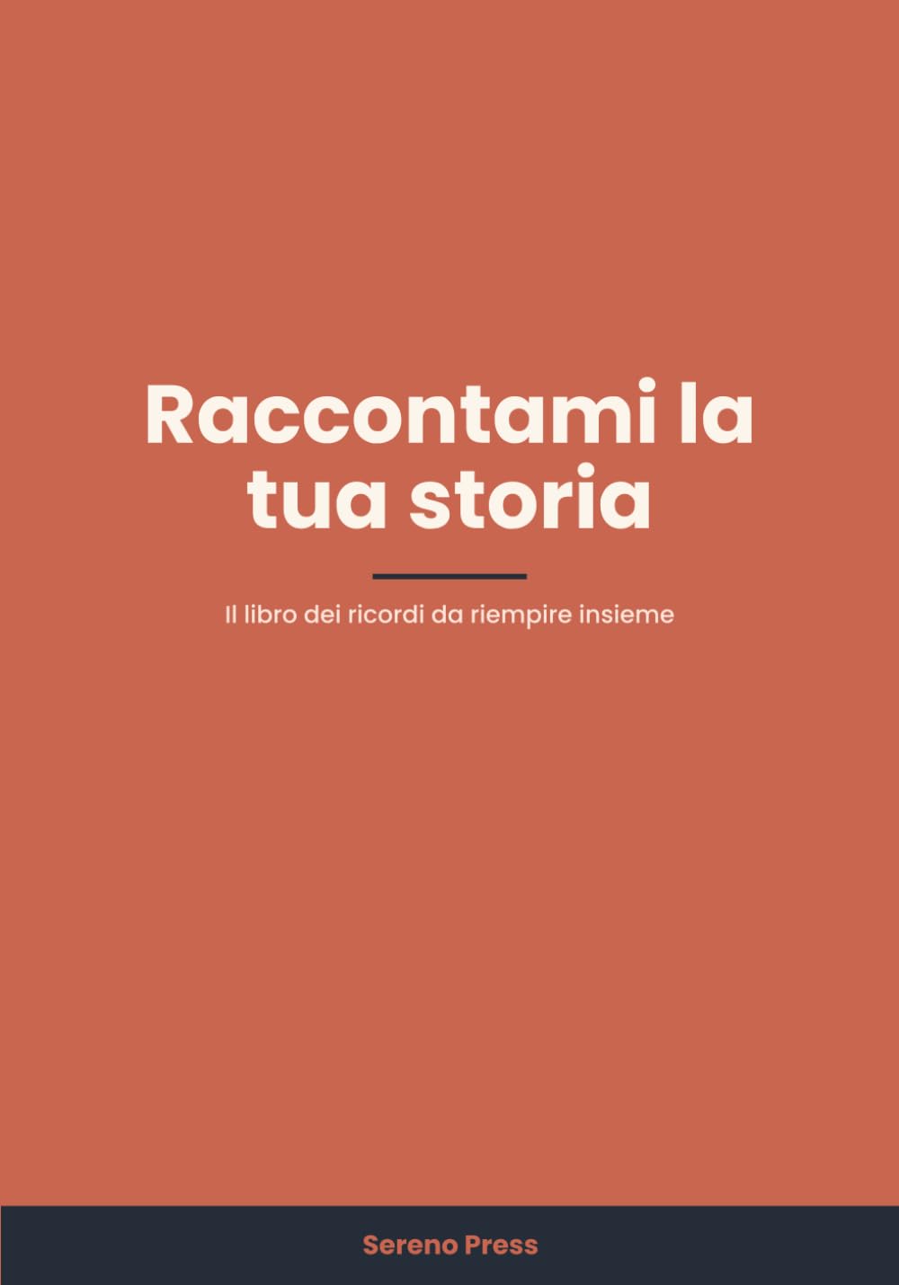 Raccontami la tua storia: Il libro dei ricordi da riempire insieme — 96 domande guidate a caratteri grandi per nonni e genitori, con spazio per le foto