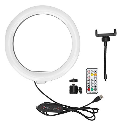 10-calowa Kolorowa Pierścieniowa LED RGB z Klipsem do Telefonu do Selfie/fotografii