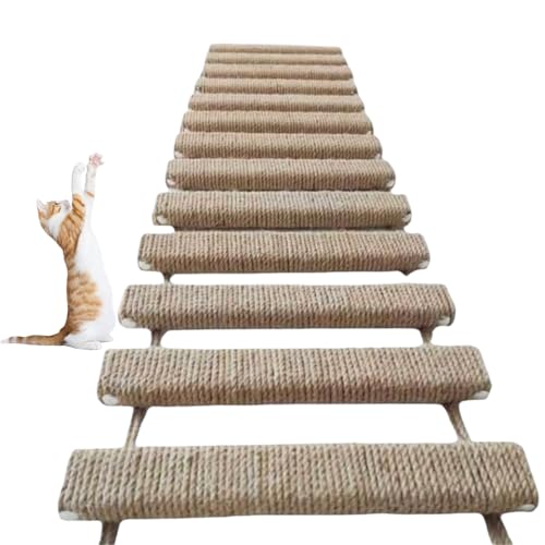 Indoor Katzenleiter,100 cm Kätzchen Kletterzubehör - Senioren Katzen Wandregale - Für Haustiereltern Trainer Tierliebhaber Tierärzte Wohnung Schlafzimmer Wohnzimmer Tierheime Eingang