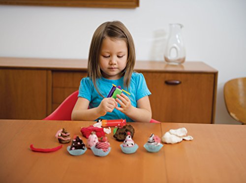 Tutti Frutti: Cookie Maker Dough Kit - Scented Modeling Dough Craft Kit w/ Molds & Tools, Non-Toxic, Pear, Strawberry, Chocolate, Vanilla, Kids Age 3+