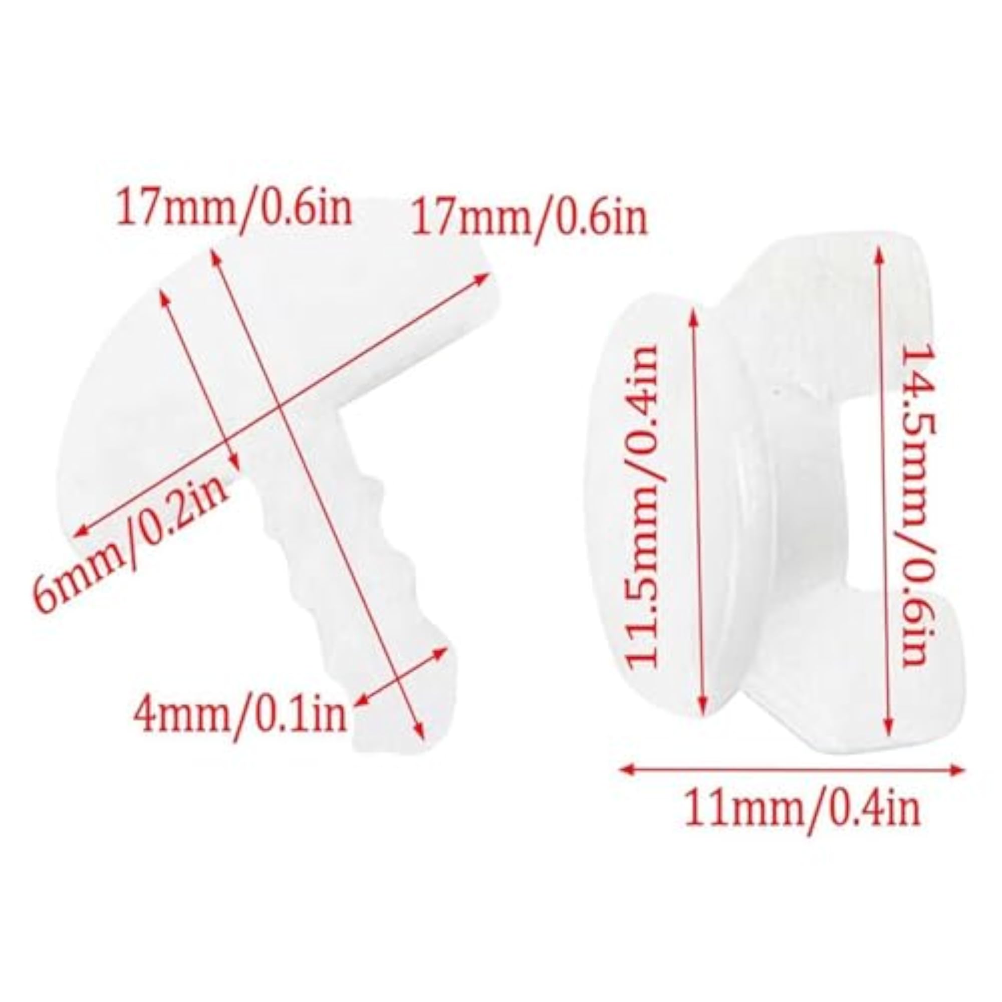 Curtain Track Stoppers for Offices and Wardrobes