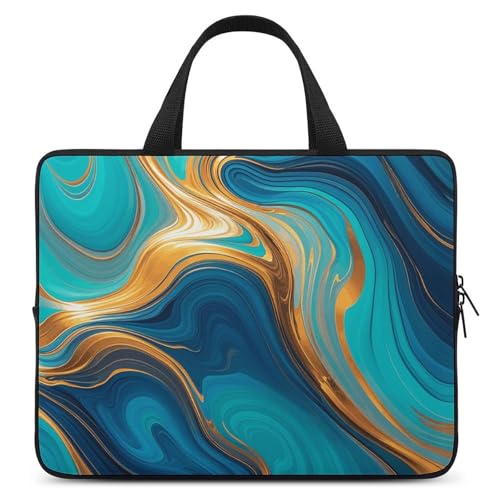 Sac ordinateur 43,2 cm bleu turquoise avec bandoulière confort anti-choc
