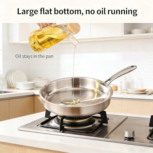 Sartén Wok de Acero Inoxidable 316 con Tapa 8.66 in miniatura 4