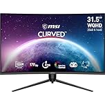 MSI G32CQ5P Monitor Gaming curvo WQHD 31,5" (80 cm) - Pannello VA 1500R (2560 x 1440), 170Hz / 1ms, Adaptive Sync, supporto regolabile a 3 vie - DP 1.2a, HDMI 2.0b CEC