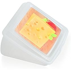 Metaltex Estuche Cuña Protector de Queso, 12x12x5 cm