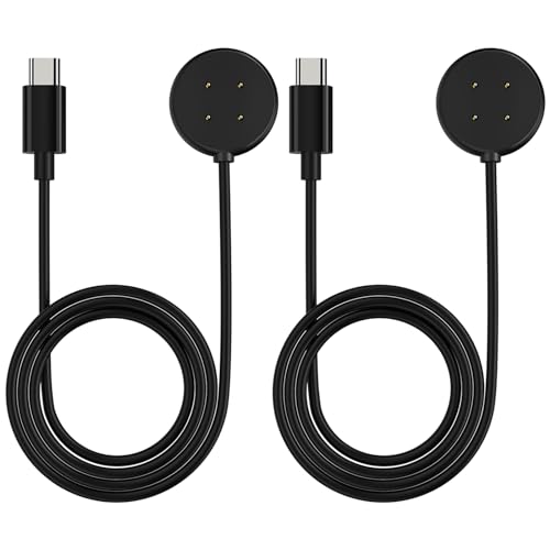 Compatible with Google Pixel Watch 2 Charger, 2 Pack USB C Magnetic Fast Charging Cable for Pixel Watch 2, Portable Wireless Charging Cord, 4 Pin, 3.3ft