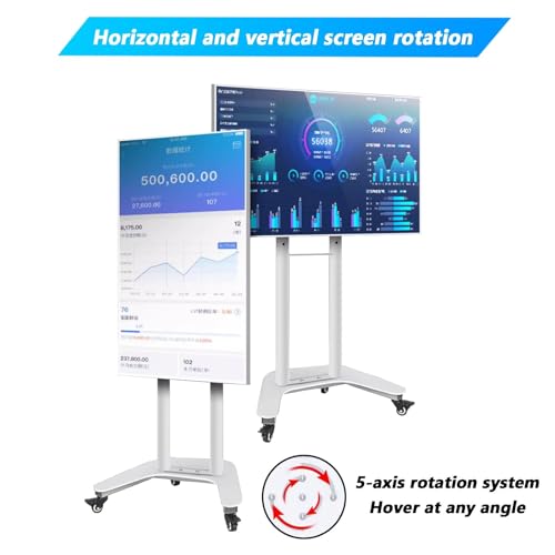 Soporte móvil para TV de 32 a 60 pulgadas ajustable con ruedas miniatura 4