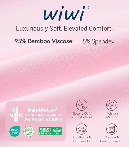 Image of WiWi Viscose from Bamboo Women's Pajamas Set Super Soft Button Down Top and Pants Sleepwear Cooling Pjs S-3X