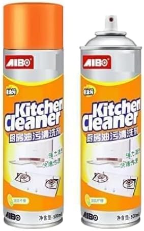 knockout kitchen foam cleaner, shine your kitchen, spray cleans greasy mess, dirt, stain, easy to use, leave surface clean - 500ml