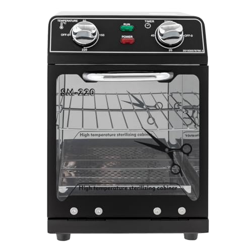 Stérilisateur à chaleur sèche 600W 220°C pour instruments de pédicurie et coiffure