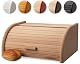 FALKENBERGER Brotkasten XL aus Buchenholz Natur 39x28x18cm mit Rolldeckel