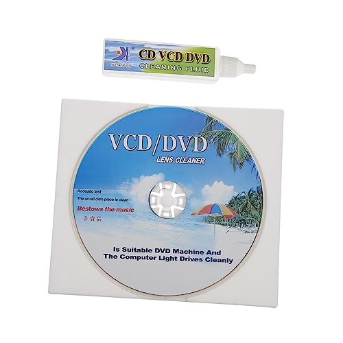 MOLUCKFU 2-Piece CD Player Cleaning Brush Set DVD Tool for Home Use Compact Design for Electronics