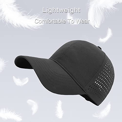 Luckybunny Women Quick Drying Baseball Caps Mesh Breathable Uv Protection Sports Cap Fishing Running Hat Black #TOP2