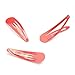 Motanar 50 Pack of Snap Hair Clips Hair Barrettes for Kids, Girls and Women, 50 mm (Red)