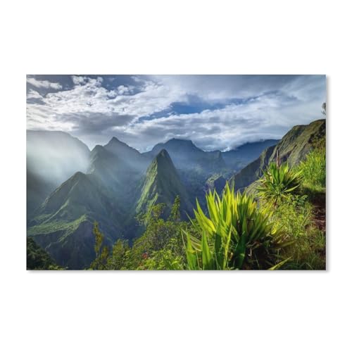 Diamond Painting Réunion 50x50 cm pour décorer votre salon avec évasion DIY