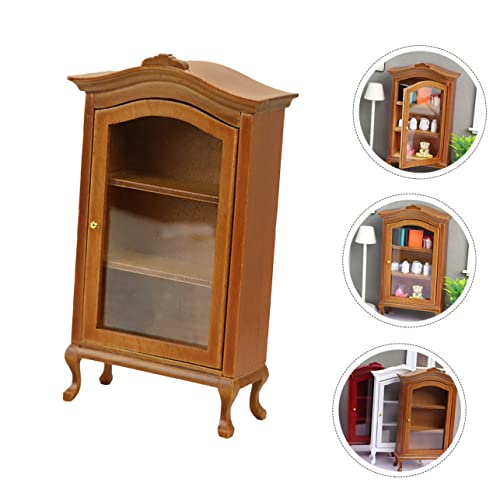 Totority Armário Estante Decoração De Armário De Simulação Para Mini Móveis Domésticos Estante De Vi