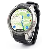 GiDaCom Smartwatch GPS con Mappe Offline, Bussola, Altimetro, Meteo – Orologio con Display AMOLED 1.43", Impermeabile 50M, Monitoraggio Cuore/Ossigeno/Pressione, Cinturino in Gel di Silice
