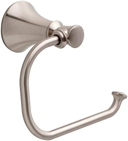 Delta Valdosta Satin Nickel Surface Mount Single Post Toilet Paper Holder