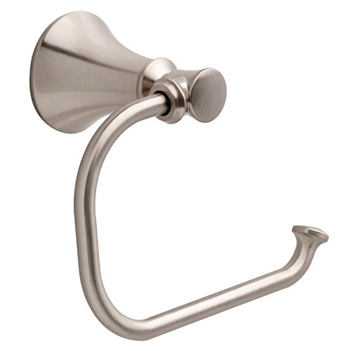 Delta Valdosta Satin Nickel Surface Mount Single Post Toilet Paper Holder