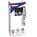 Marks-A-Lot 08888 Large Desk Style Permanent Marker, Chisel Tip, Black (Pack of 12)