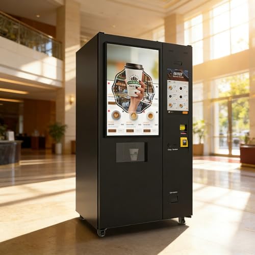 Coffee Vending Machine with Fresh Grinding & Payment Options